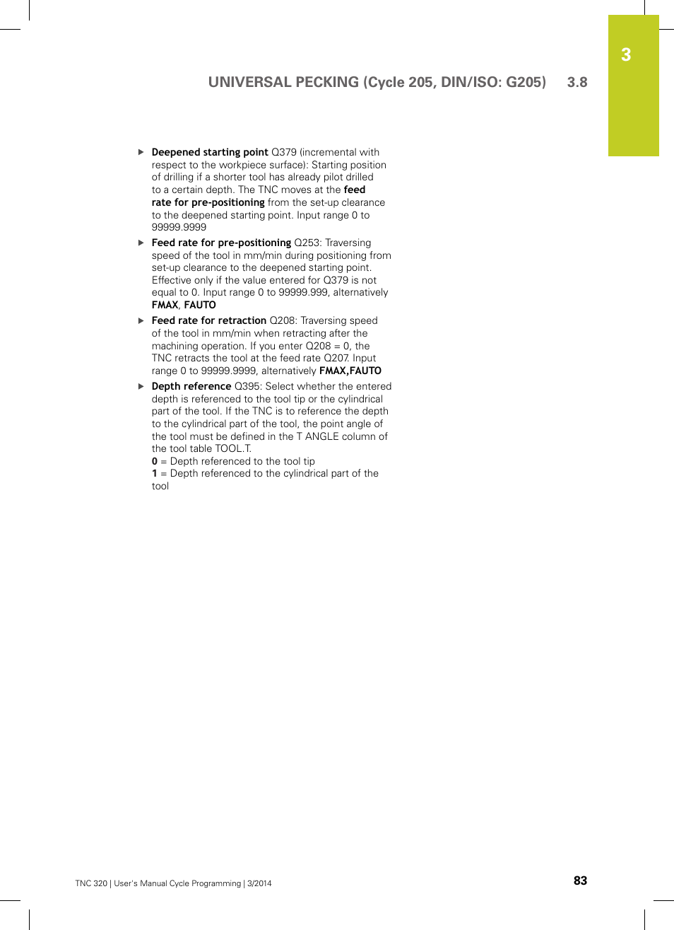 HEIDENHAIN TNC 320 (77185x-01) Cycle programming User Manual | Page 83 / 445