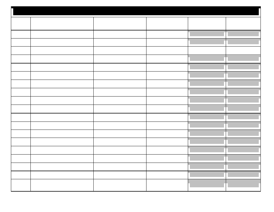 Option programming table | Crimestopper Security Products CS-2012DP-TW1 User Manual | Page 20 / 32