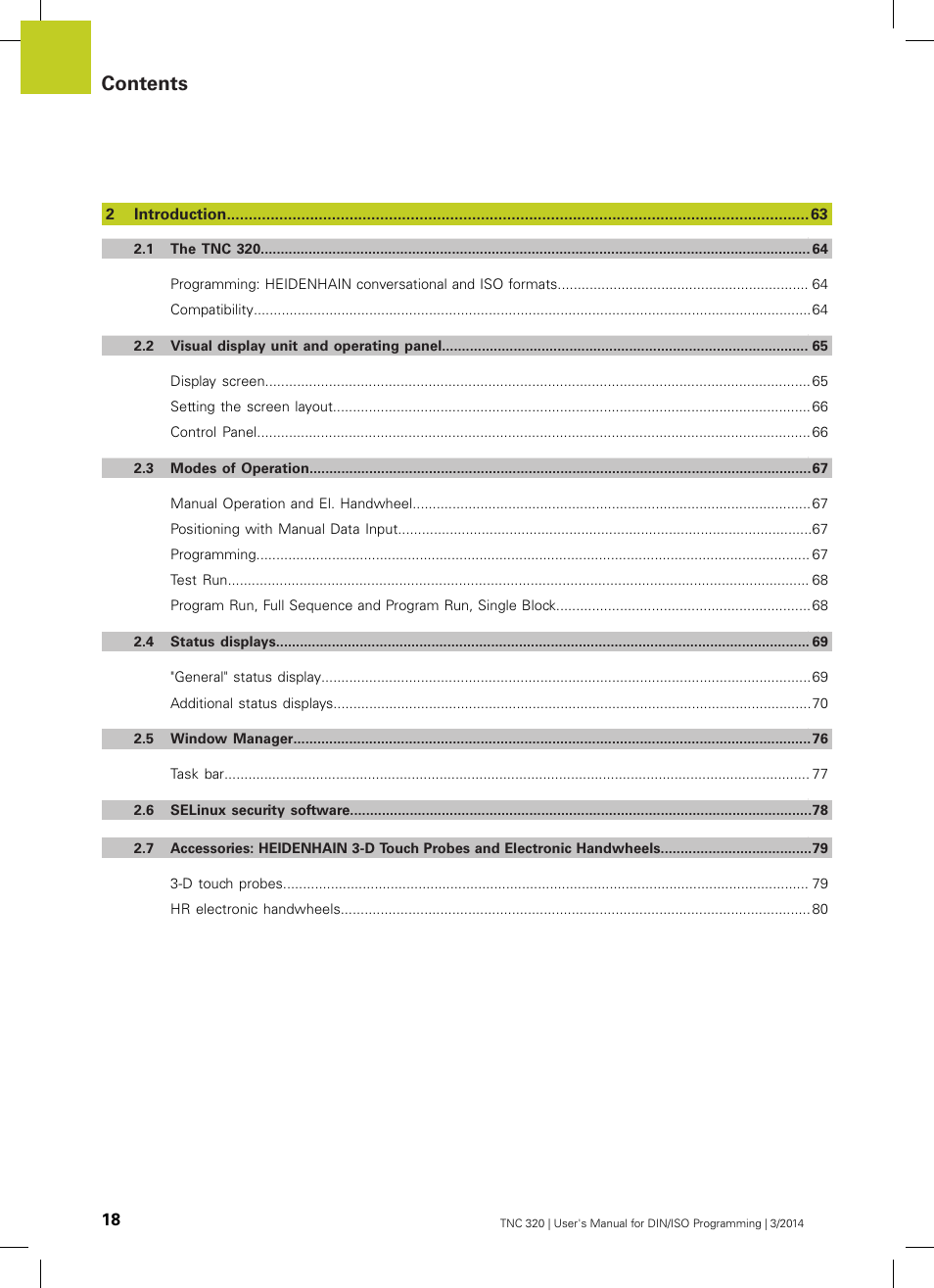 HEIDENHAIN TNC 320 (77185x-01) ISO programming User Manual | Page 18 / 556