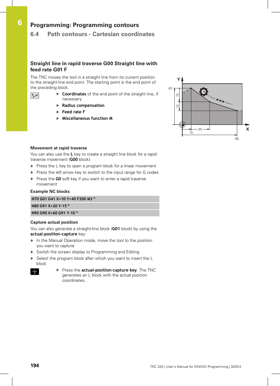 HEIDENHAIN TNC 320 (77185x-01) ISO programming User Manual | Page 194 / 556