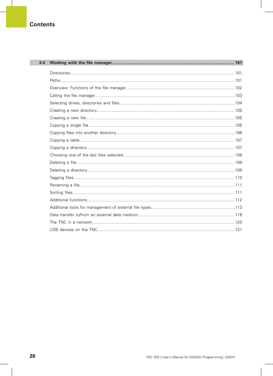 HEIDENHAIN TNC 320 (77185x-01) ISO programming User Manual | Page 20 / 556