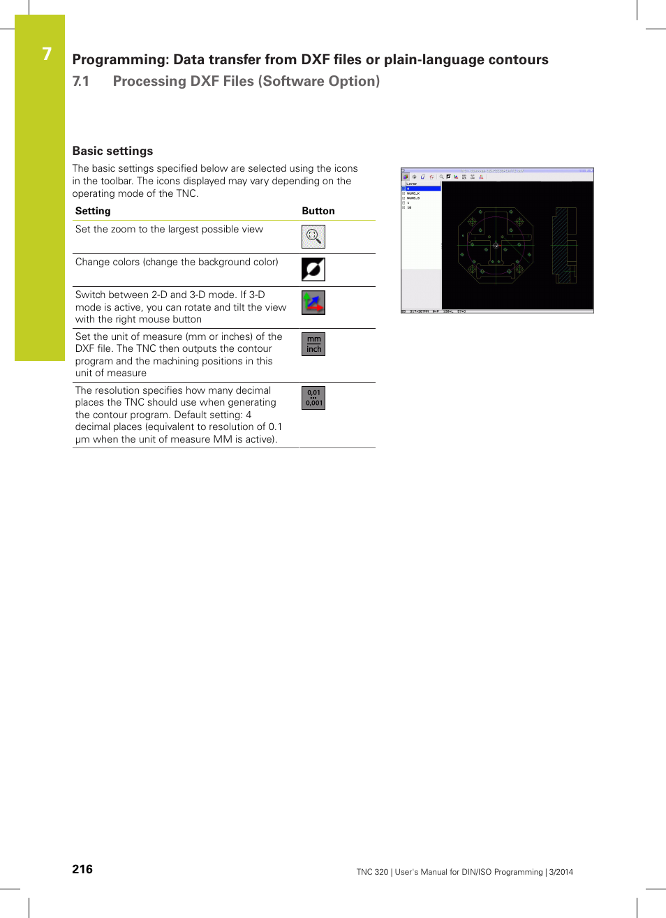 Basic settings | HEIDENHAIN TNC 320 (77185x-01) ISO programming User Manual | Page 216 / 556