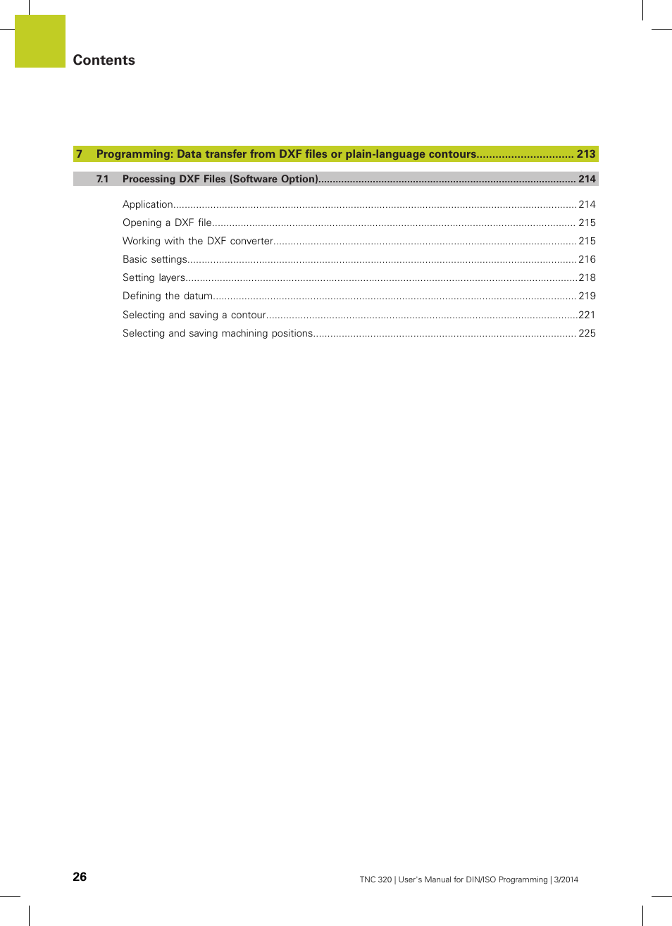 HEIDENHAIN TNC 320 (77185x-01) ISO programming User Manual | Page 26 / 556