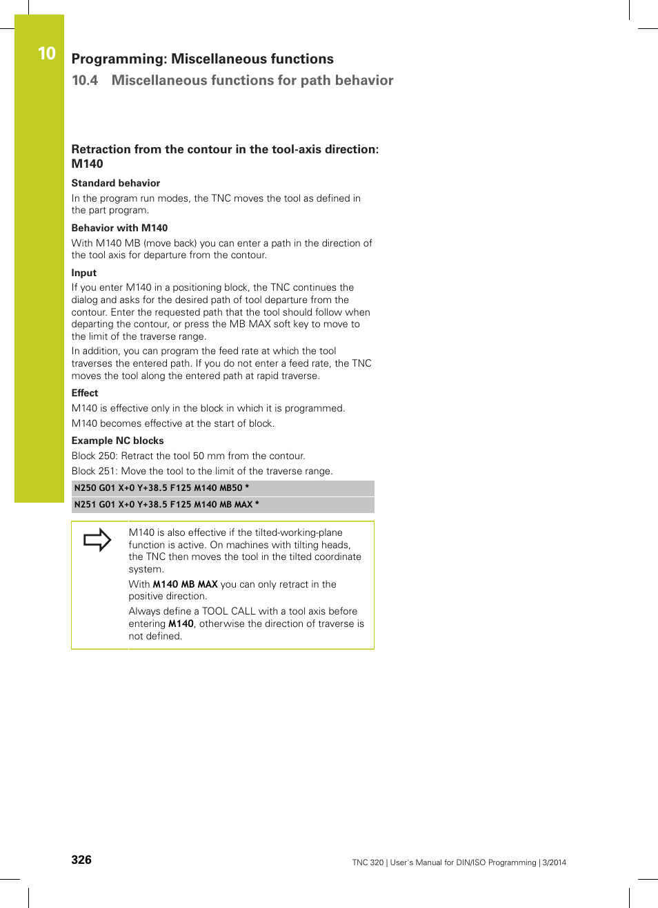 HEIDENHAIN TNC 320 (77185x-01) ISO programming User Manual | Page 326 / 556