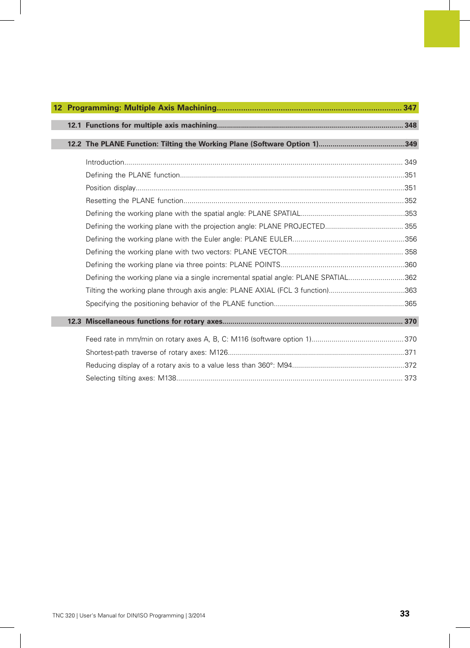 HEIDENHAIN TNC 320 (77185x-01) ISO programming User Manual | Page 33 / 556