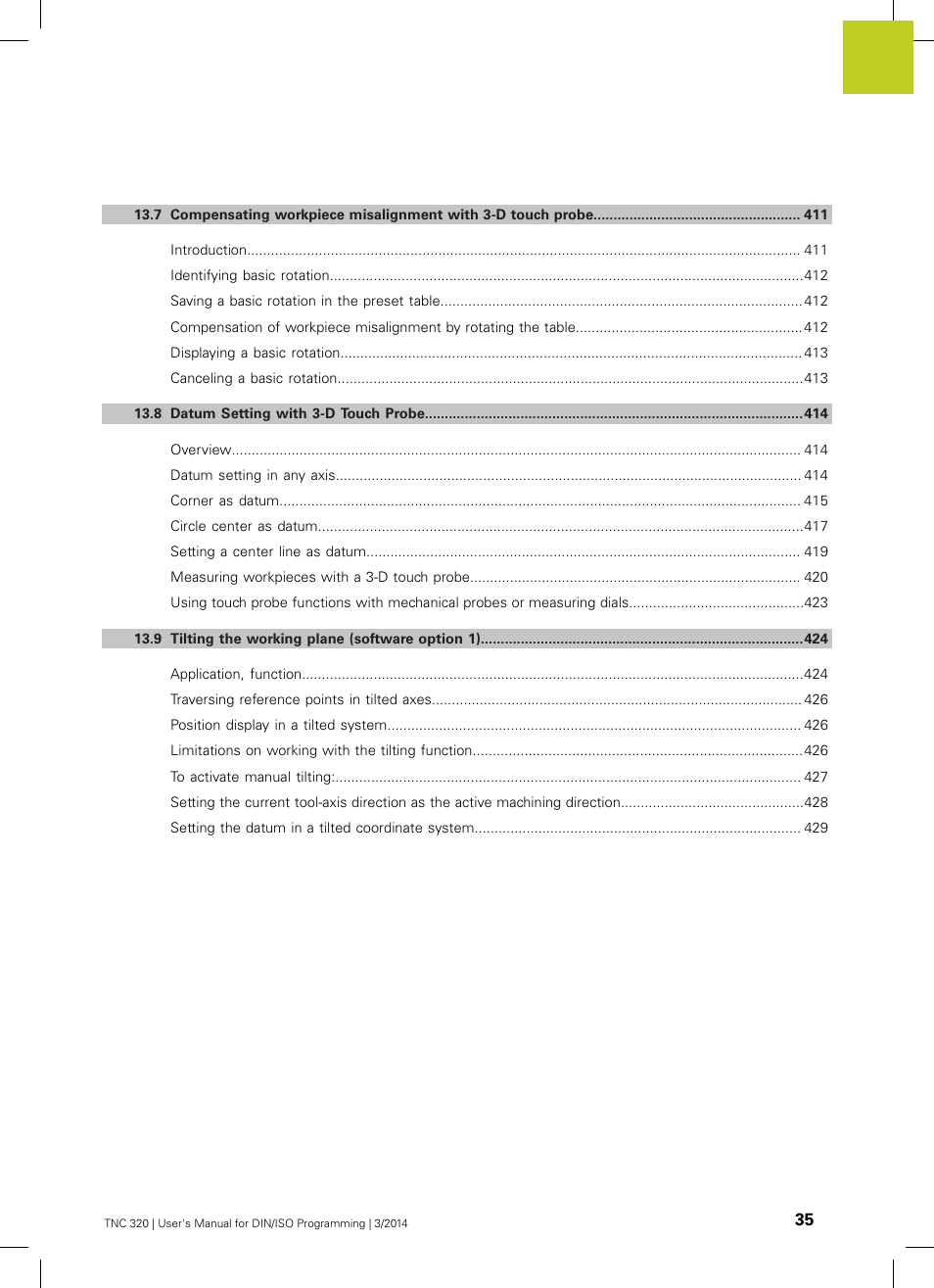 HEIDENHAIN TNC 320 (77185x-01) ISO programming User Manual | Page 35 / 556