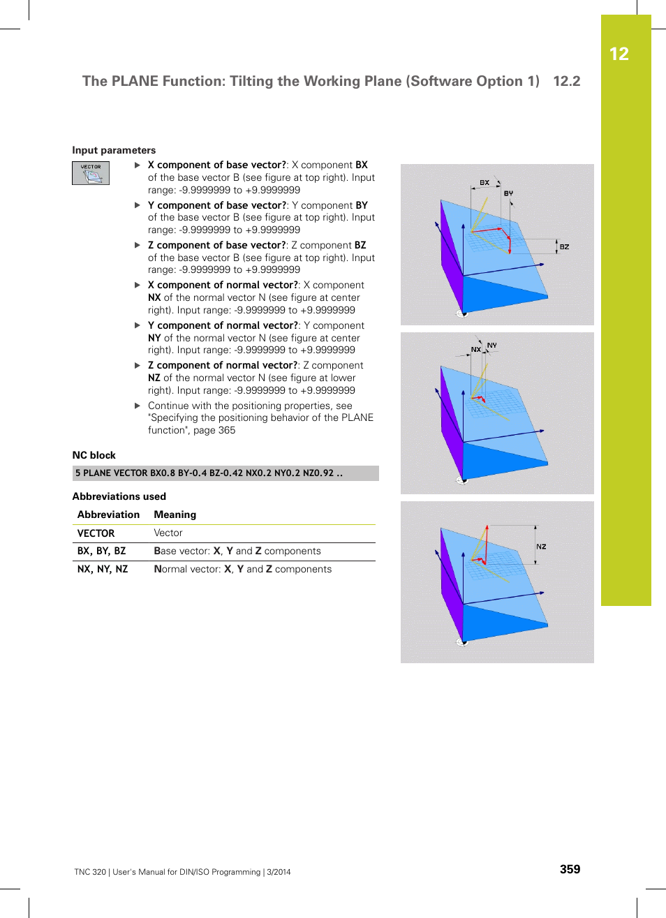 HEIDENHAIN TNC 320 (77185x-01) ISO programming User Manual | Page 359 / 556