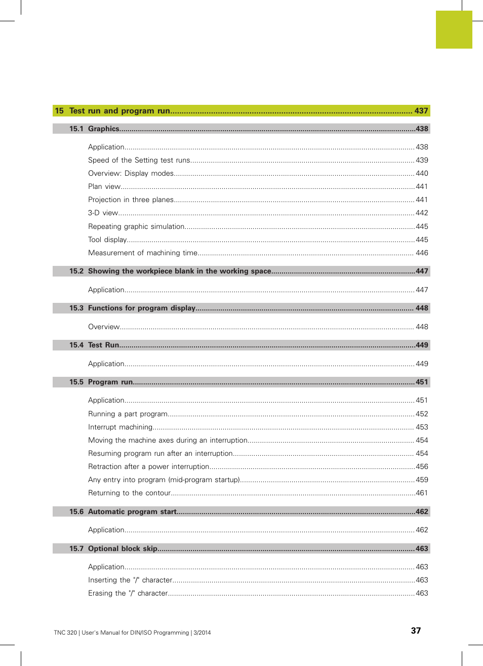 HEIDENHAIN TNC 320 (77185x-01) ISO programming User Manual | Page 37 / 556