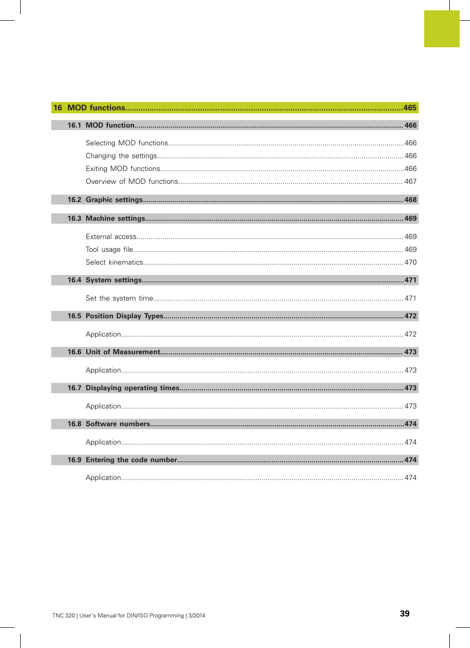 HEIDENHAIN TNC 320 (77185x-01) ISO programming User Manual | Page 39 / 556