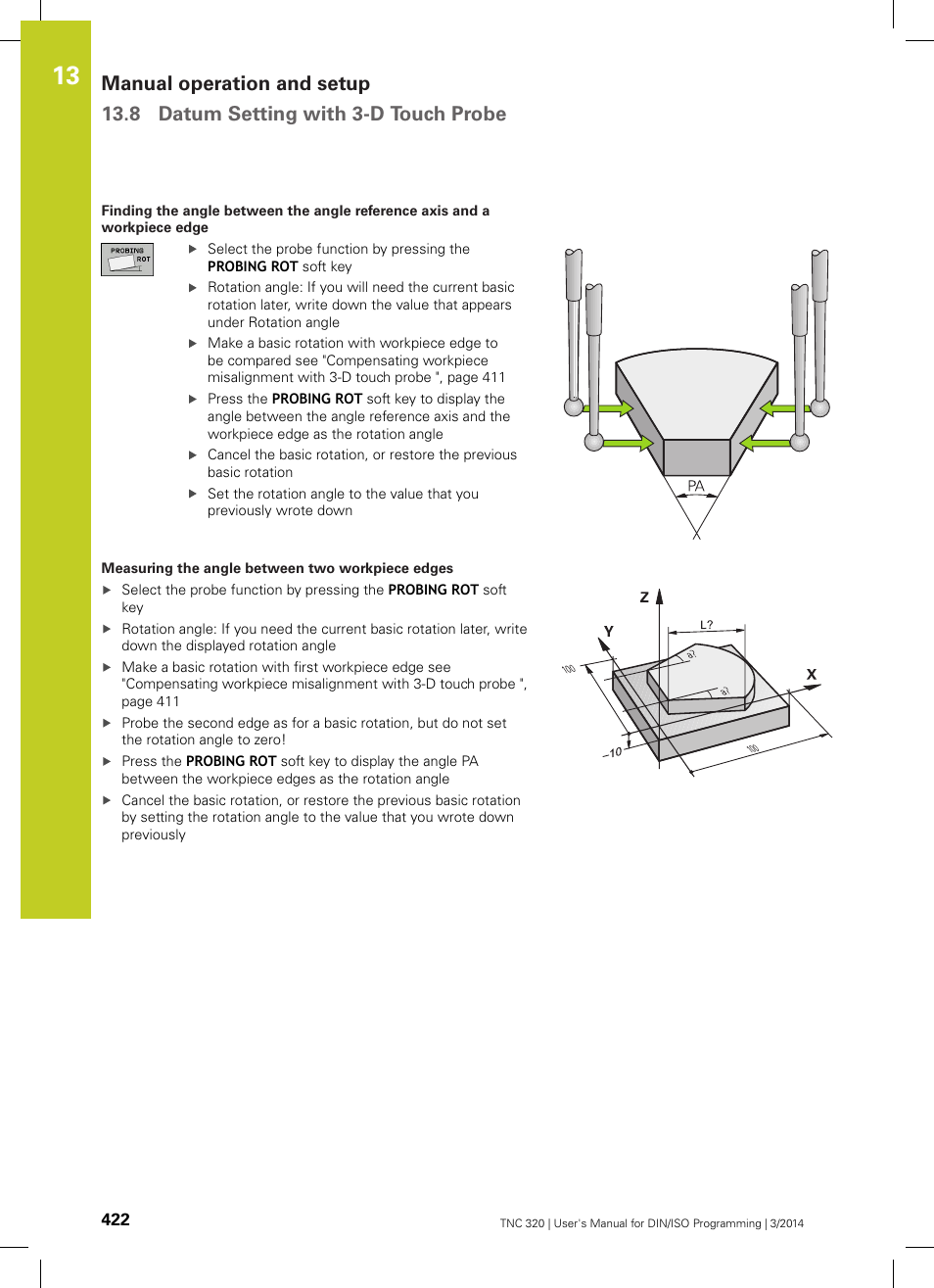 HEIDENHAIN TNC 320 (77185x-01) ISO programming User Manual | Page 422 / 556