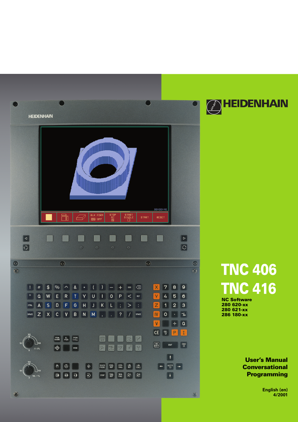 HEIDENHAIN TNC 406 User Manual | 289 pages