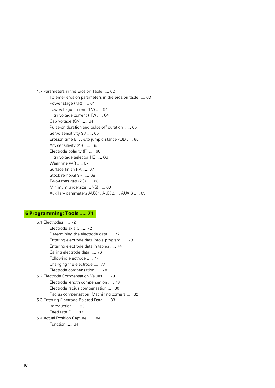 5 programming: tools | HEIDENHAIN TNC 406 User Manual | Page 13 / 289