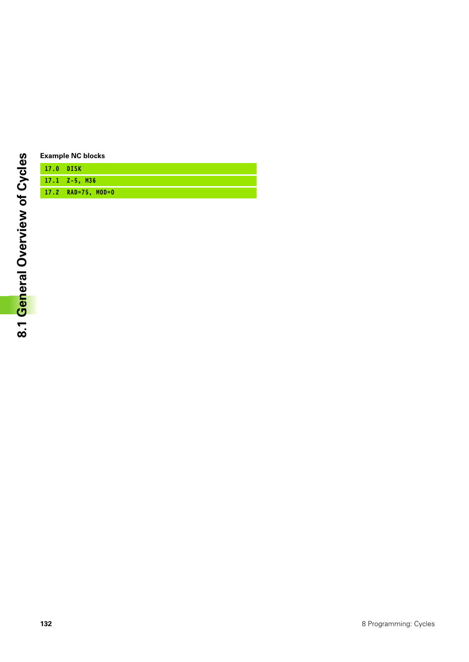 1 gener a l ov erview of cy cles | HEIDENHAIN TNC 406 User Manual | Page 153 / 289
