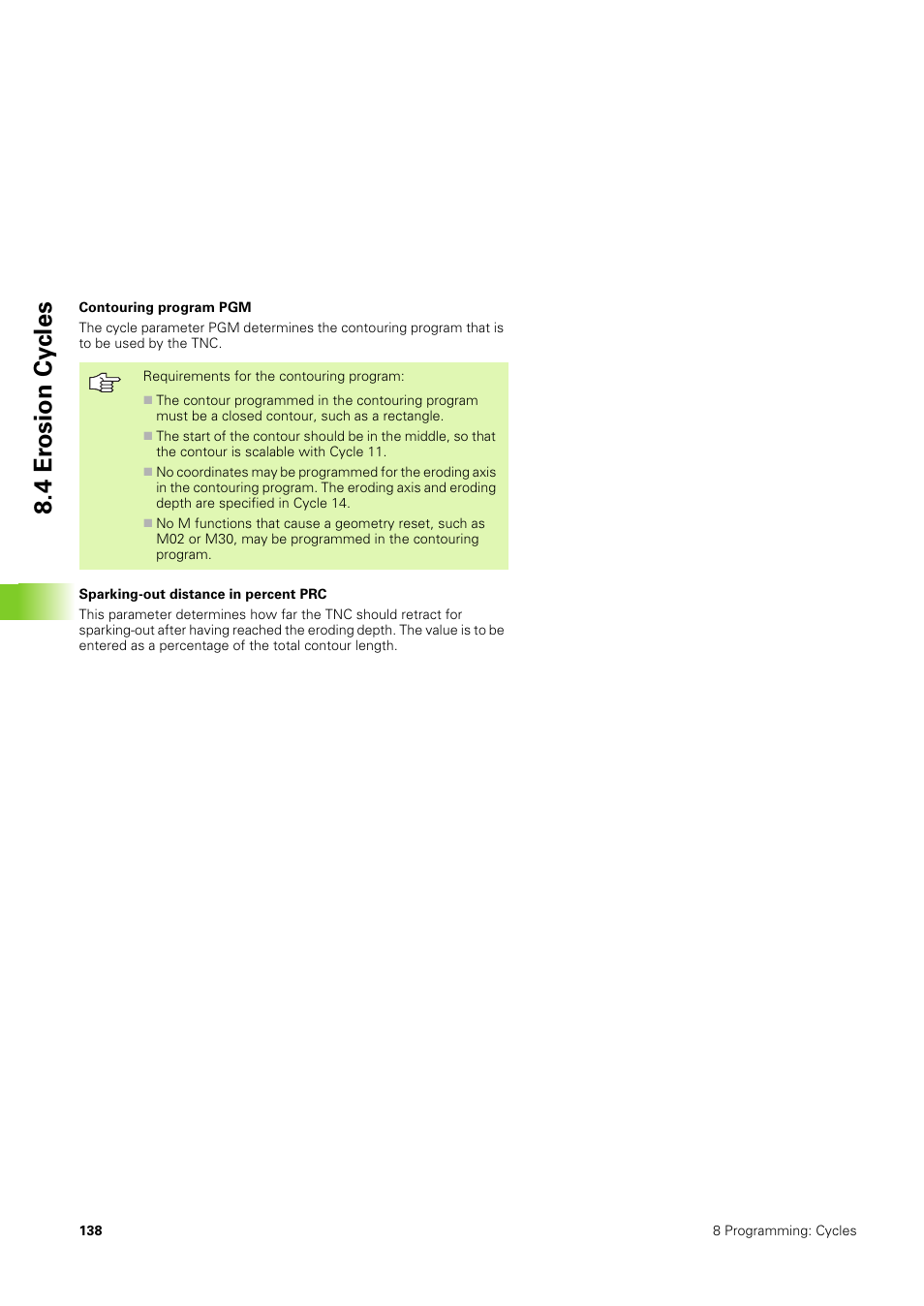 4 er osion cy cles | HEIDENHAIN TNC 406 User Manual | Page 159 / 289