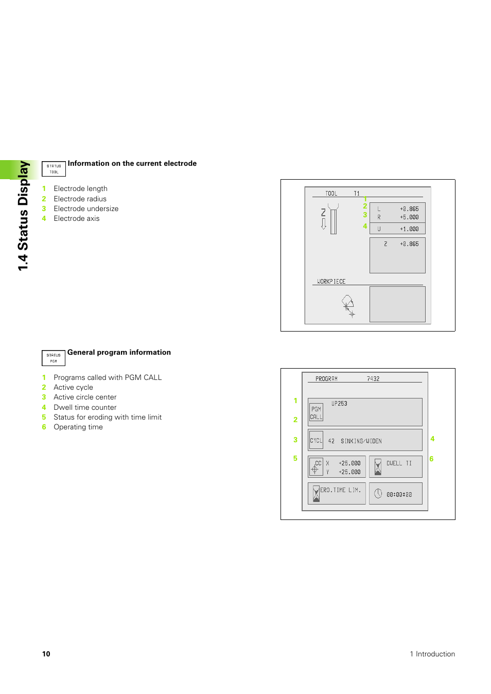 4 stat us displa y | HEIDENHAIN TNC 406 User Manual | Page 31 / 289