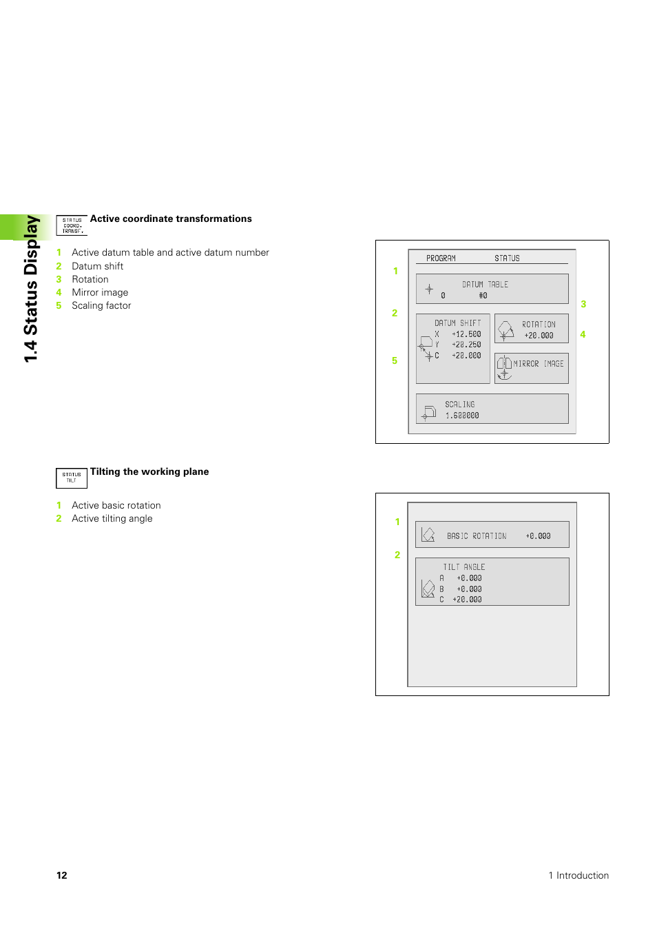 4 stat us displa y | HEIDENHAIN TNC 406 User Manual | Page 33 / 289