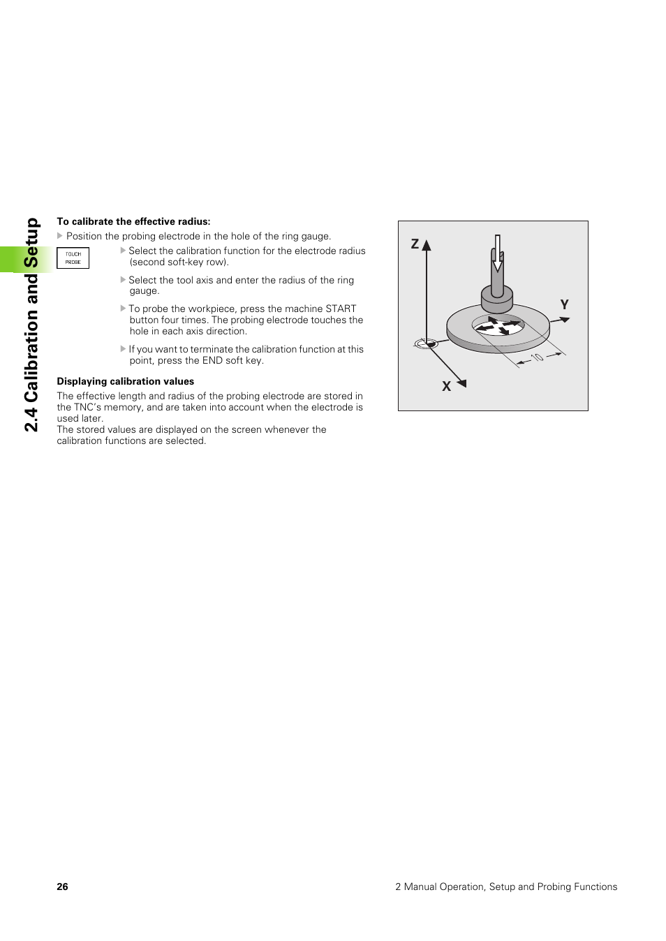 4 calibr ation and set u p | HEIDENHAIN TNC 406 User Manual | Page 47 / 289