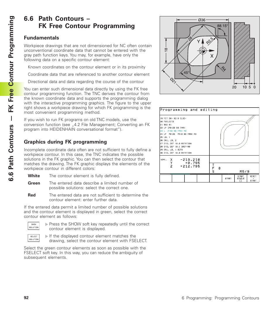 6 path contours – fk free contour programming | HEIDENHAIN TNC 410 User Manual | Page 105 / 319