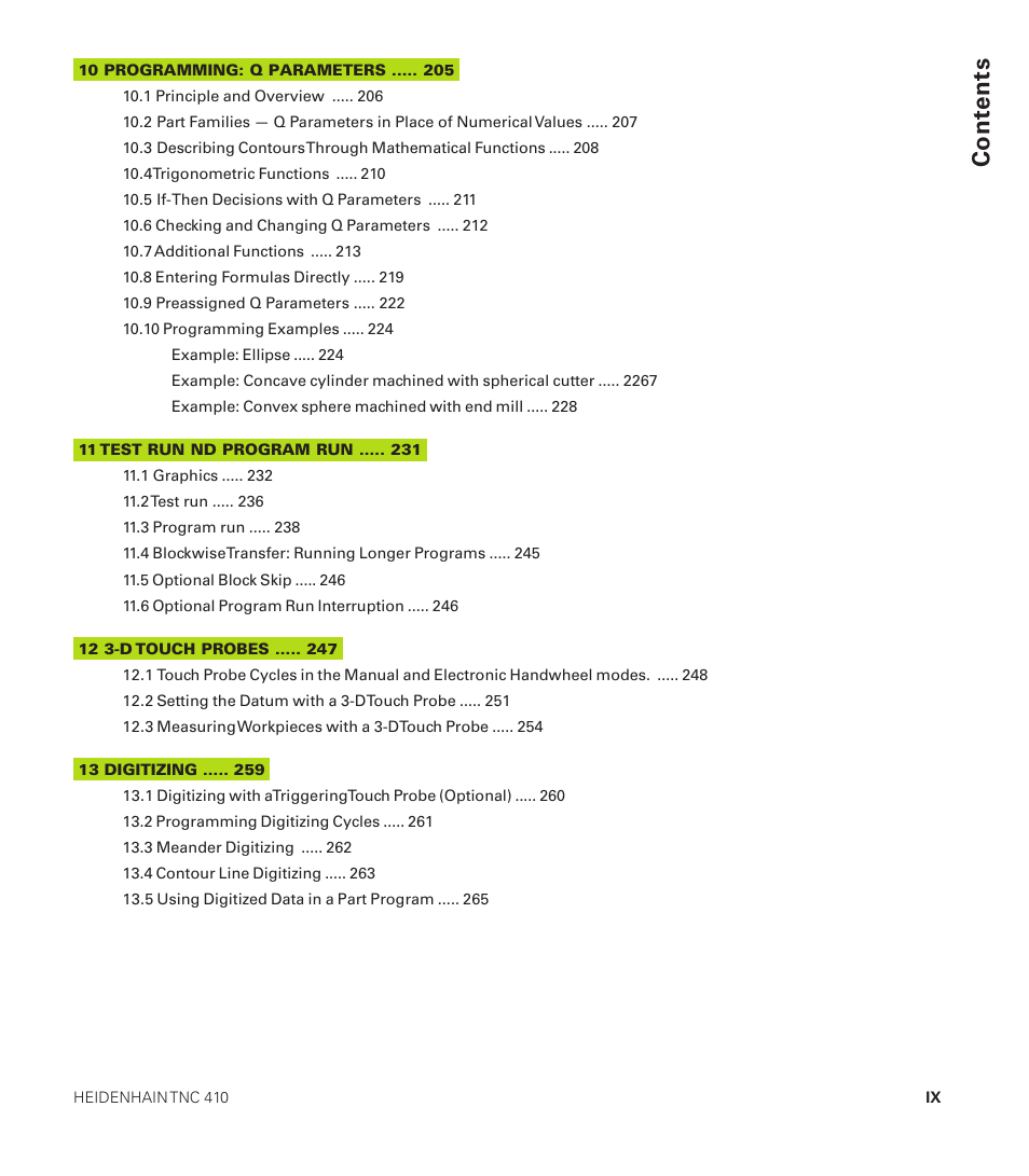 HEIDENHAIN TNC 410 User Manual | Page 12 / 319
