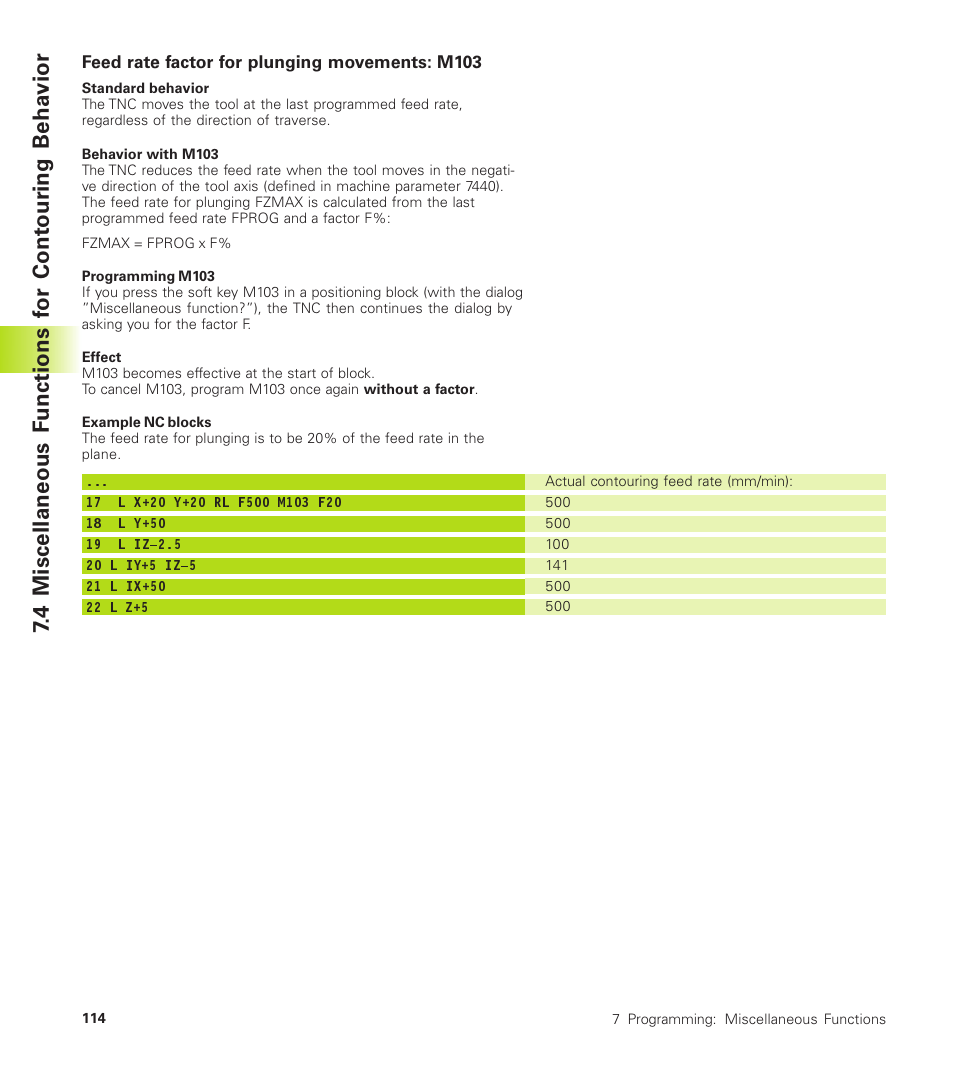 HEIDENHAIN TNC 410 User Manual | Page 127 / 319
