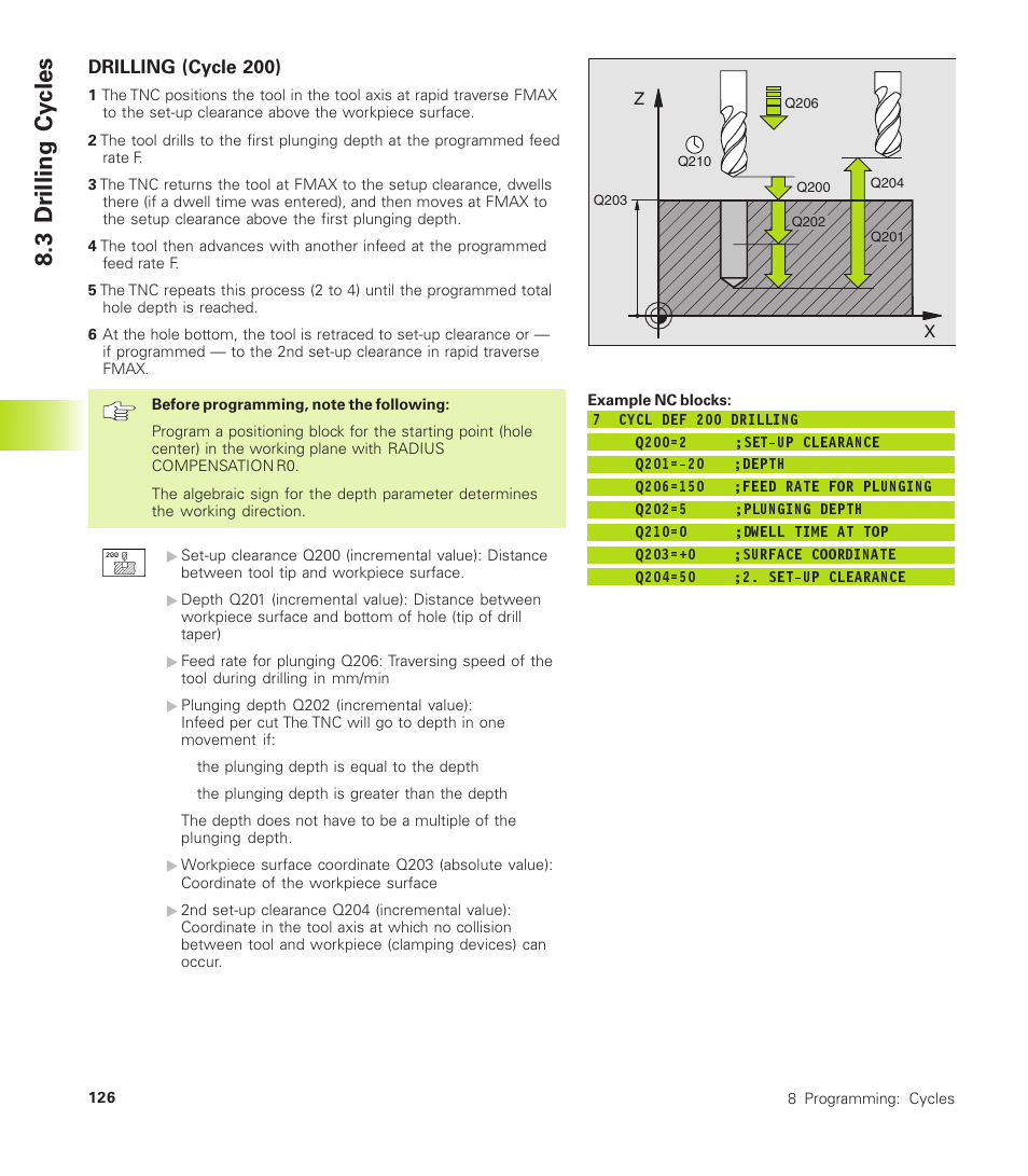3 dr illing cy cles | HEIDENHAIN TNC 410 User Manual | Page 139 / 319
