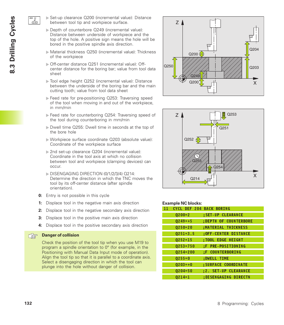 3 dr illing cy cles | HEIDENHAIN TNC 410 User Manual | Page 145 / 319