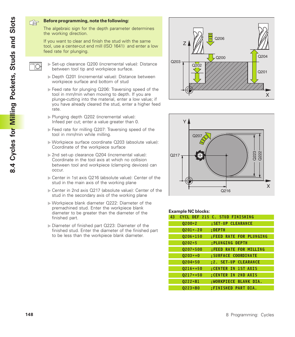 HEIDENHAIN TNC 410 User Manual | Page 161 / 319