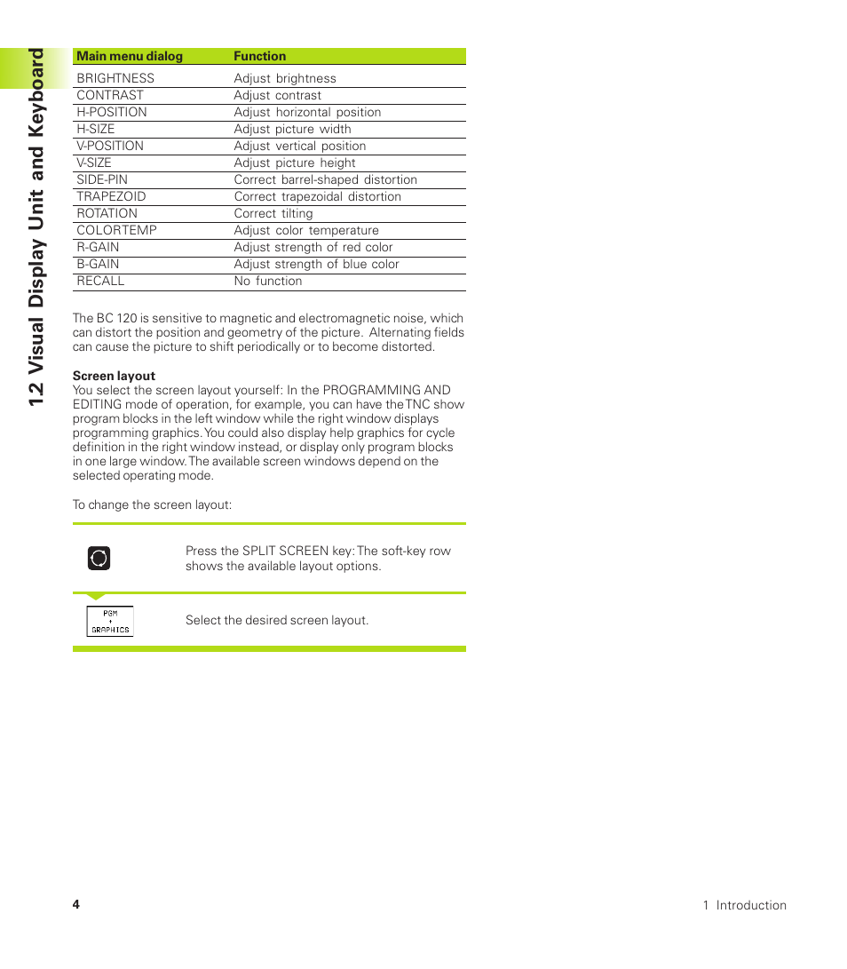 2 v isual displa y unit and k e yboar d | HEIDENHAIN TNC 410 User Manual | Page 17 / 319