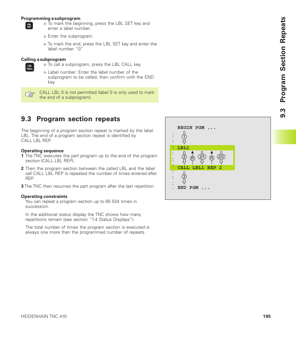 HEIDENHAIN TNC 410 User Manual | Page 208 / 319