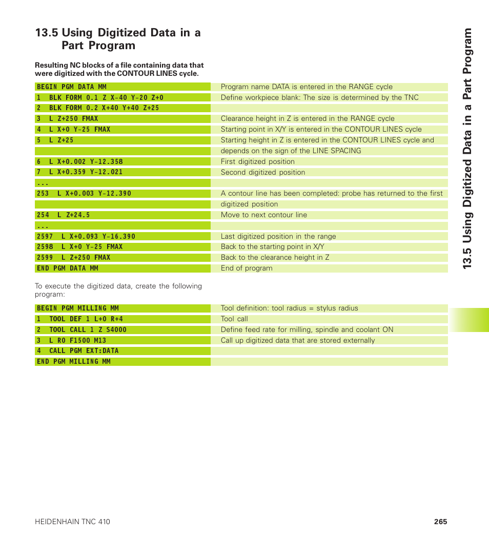 HEIDENHAIN TNC 410 User Manual | Page 278 / 319