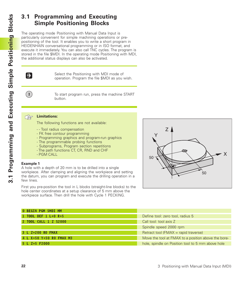 HEIDENHAIN TNC 410 User Manual | Page 35 / 319