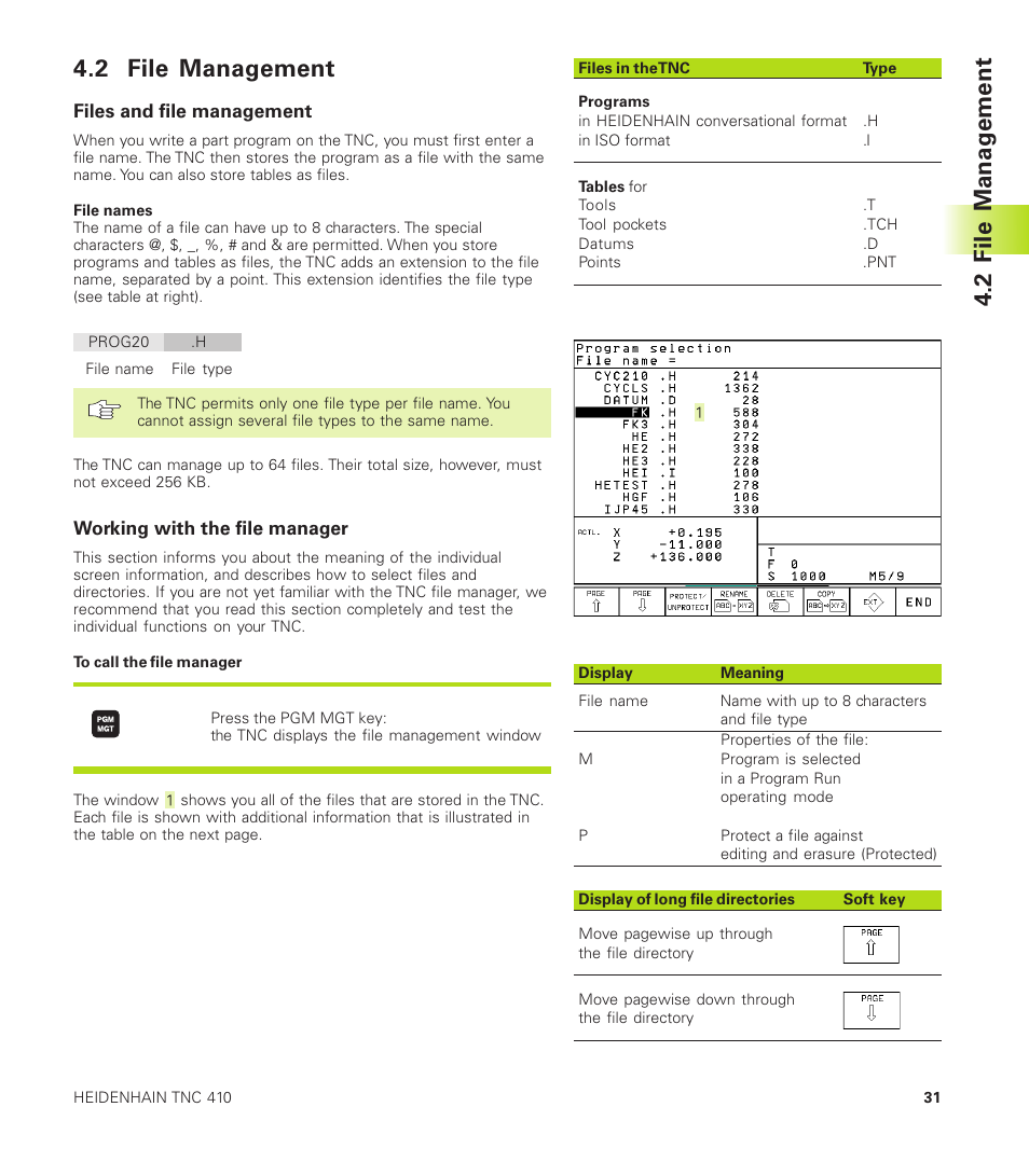 2 file management | HEIDENHAIN TNC 410 User Manual | Page 44 / 319