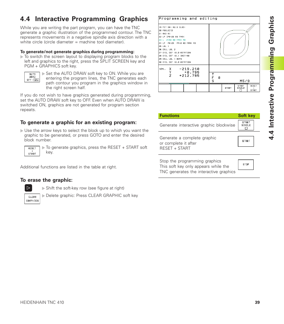 4 interactive programming graphics | HEIDENHAIN TNC 410 User Manual | Page 52 / 319