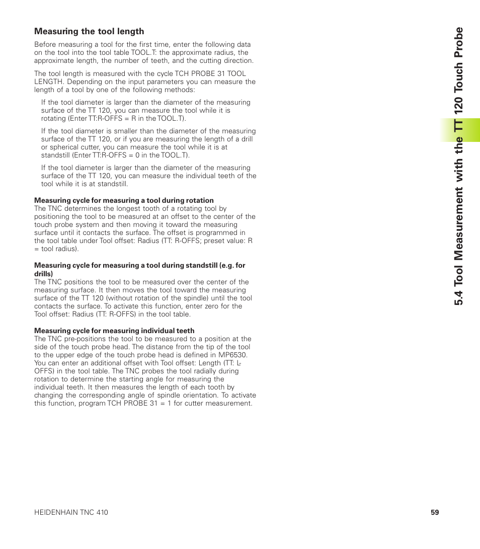 HEIDENHAIN TNC 410 User Manual | Page 72 / 319