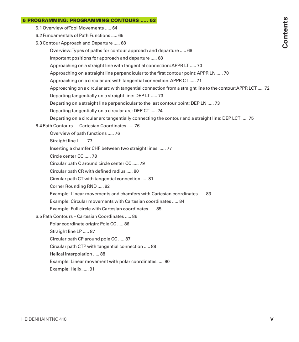 HEIDENHAIN TNC 410 User Manual | Page 8 / 319