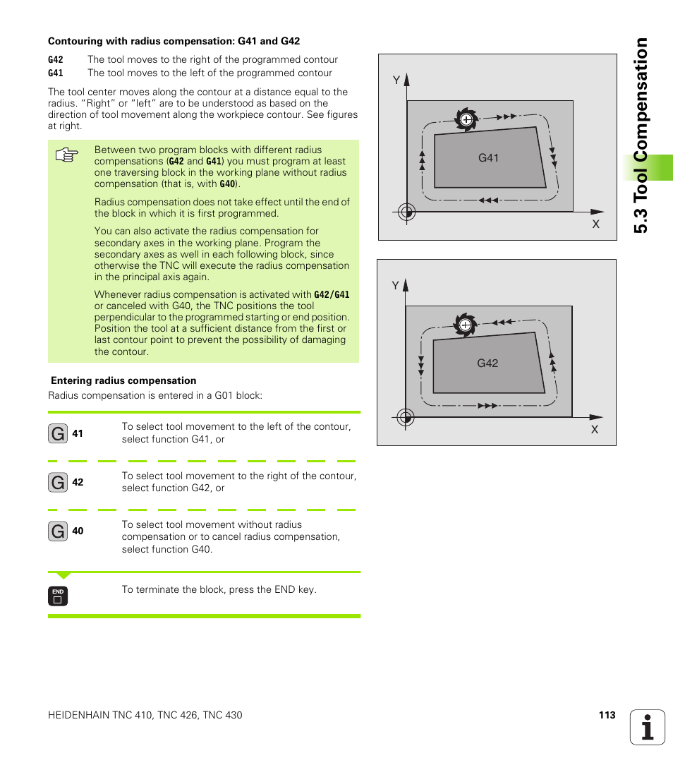 HEIDENHAIN TNC 410 ISO Programming User Manual | Page 139 / 489