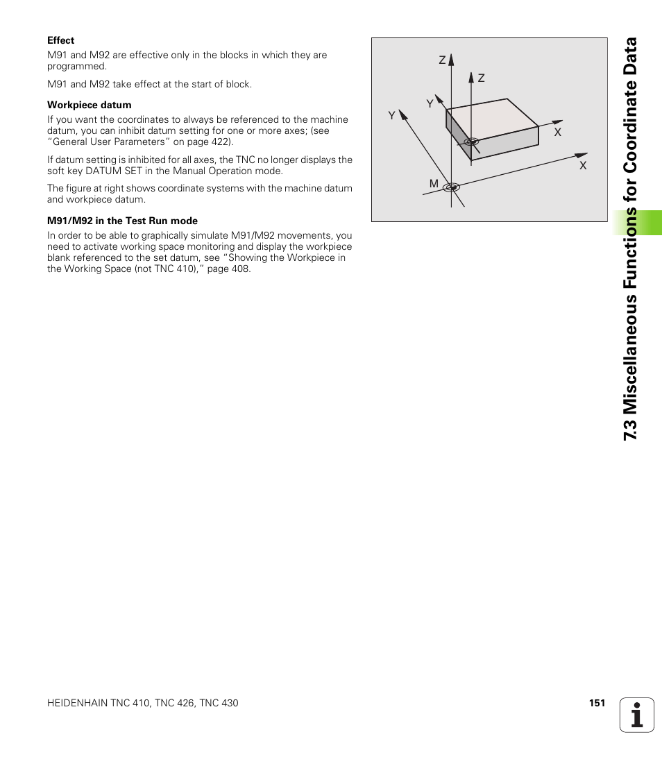 HEIDENHAIN TNC 410 ISO Programming User Manual | Page 177 / 489