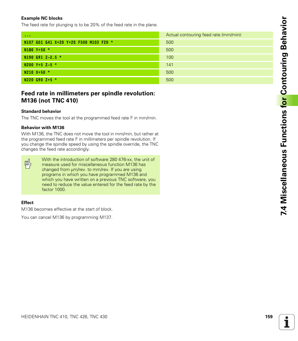 HEIDENHAIN TNC 410 ISO Programming User Manual | Page 185 / 489