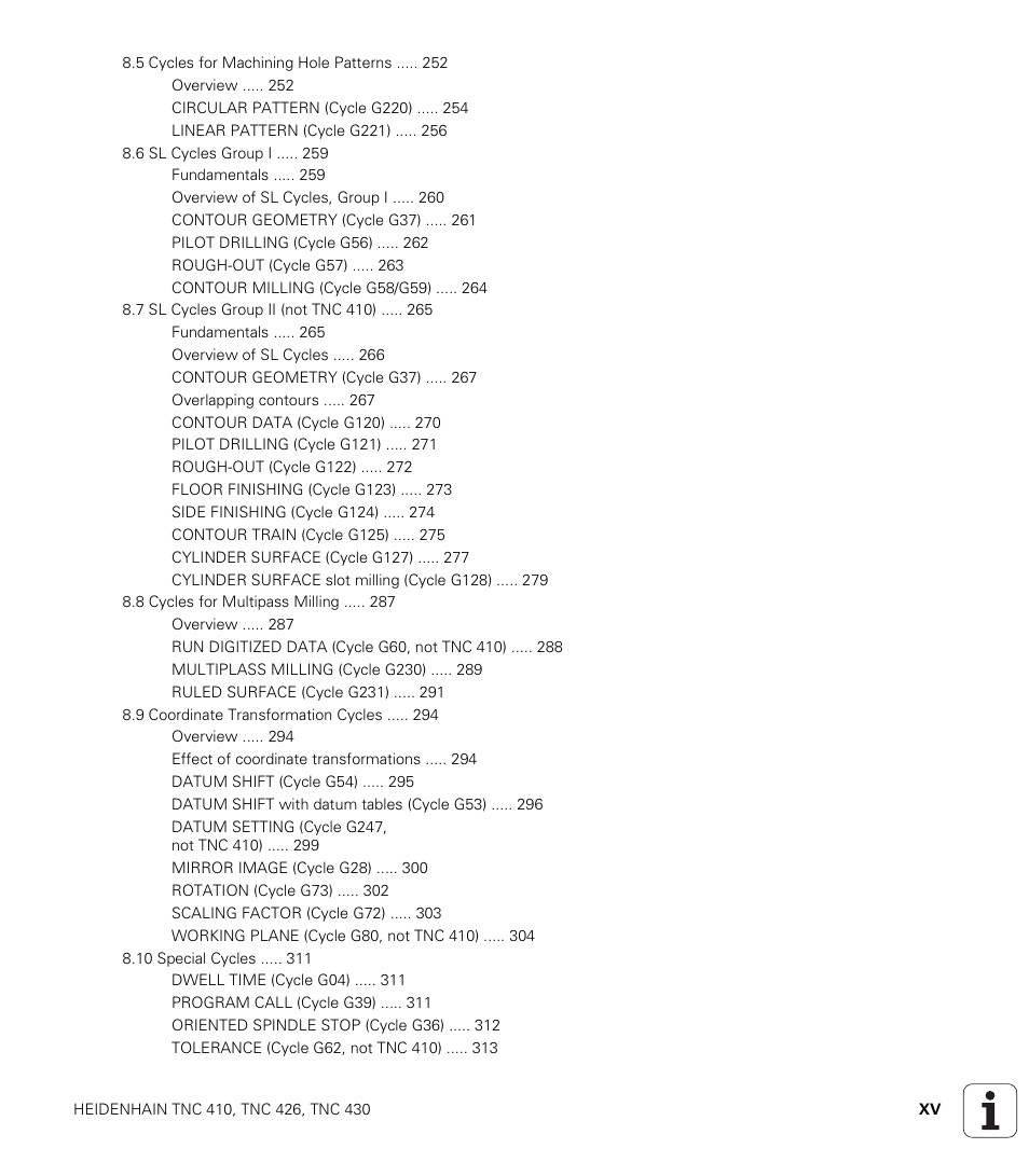 HEIDENHAIN TNC 410 ISO Programming User Manual | Page 19 / 489