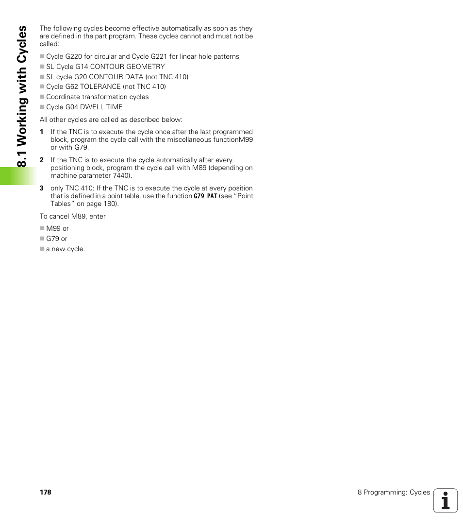 HEIDENHAIN TNC 410 ISO Programming User Manual | Page 204 / 489