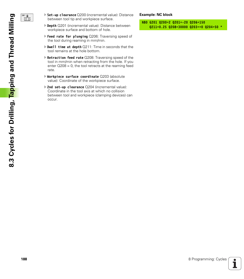 HEIDENHAIN TNC 410 ISO Programming User Manual | Page 214 / 489