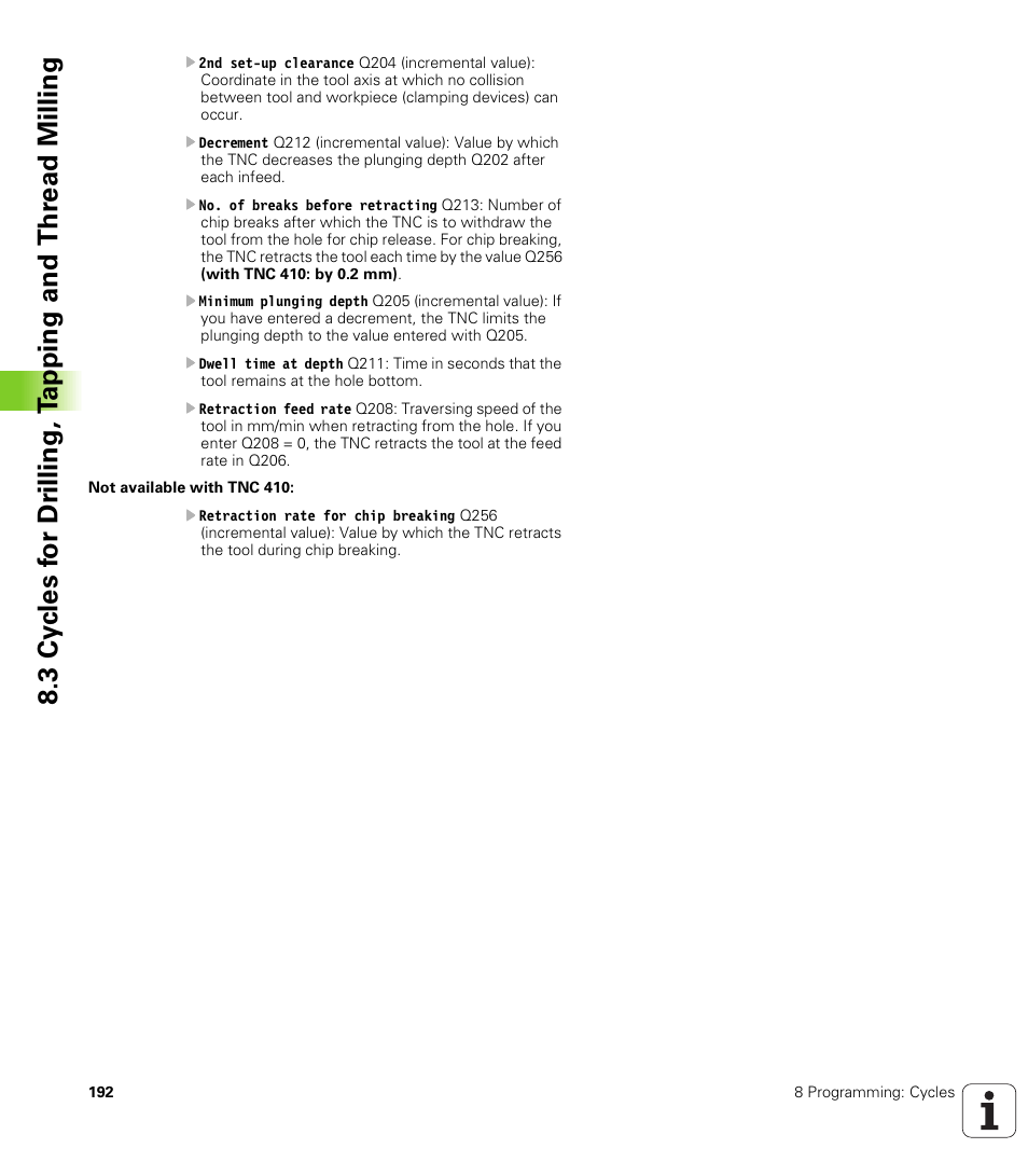 HEIDENHAIN TNC 410 ISO Programming User Manual | Page 218 / 489