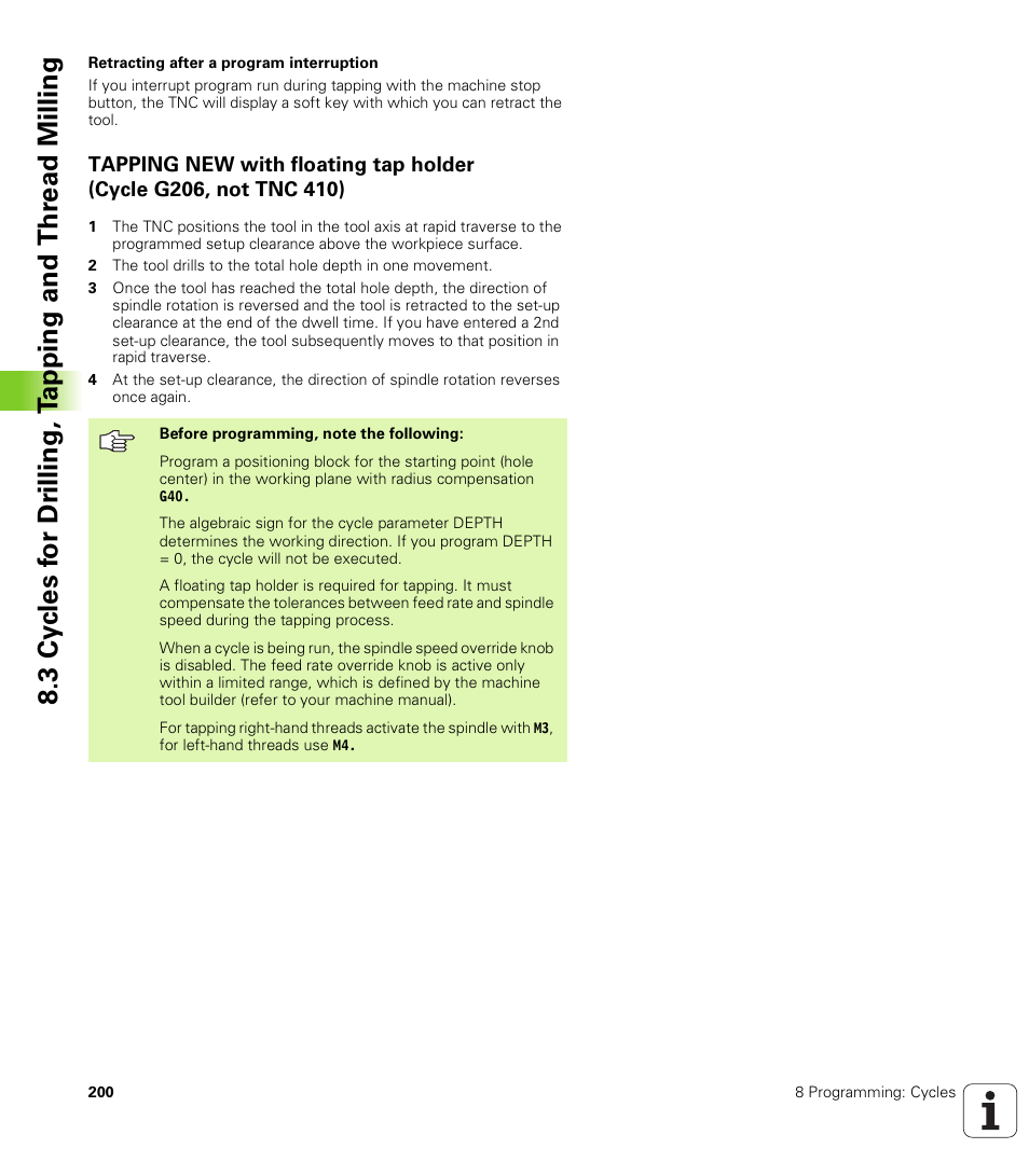 HEIDENHAIN TNC 410 ISO Programming User Manual | Page 226 / 489