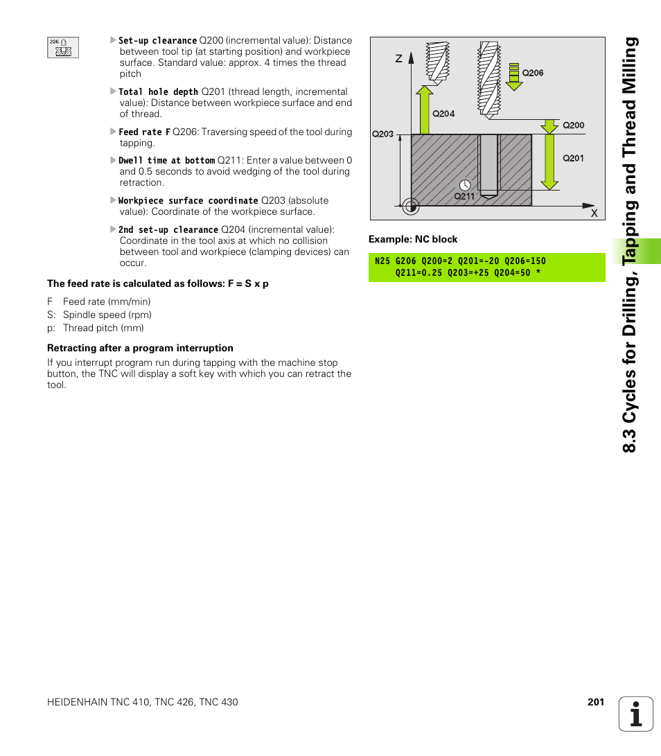 HEIDENHAIN TNC 410 ISO Programming User Manual | Page 227 / 489