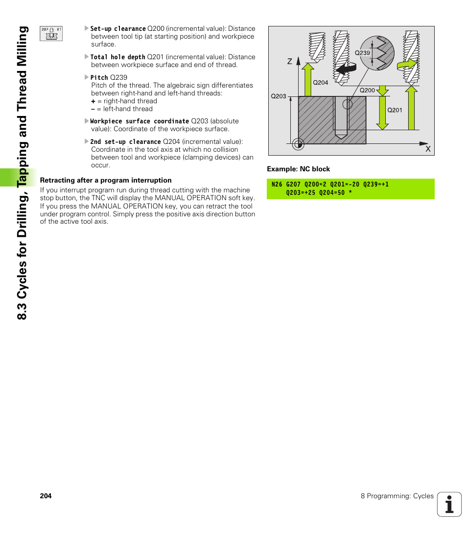 HEIDENHAIN TNC 410 ISO Programming User Manual | Page 230 / 489