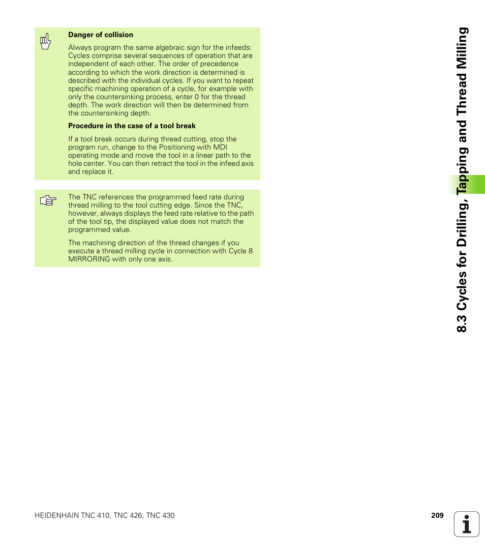 HEIDENHAIN TNC 410 ISO Programming User Manual | Page 235 / 489