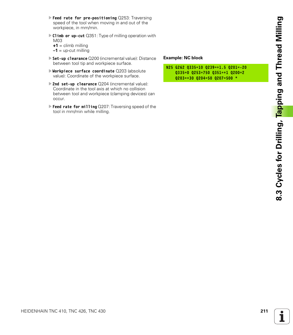 HEIDENHAIN TNC 410 ISO Programming User Manual | Page 237 / 489