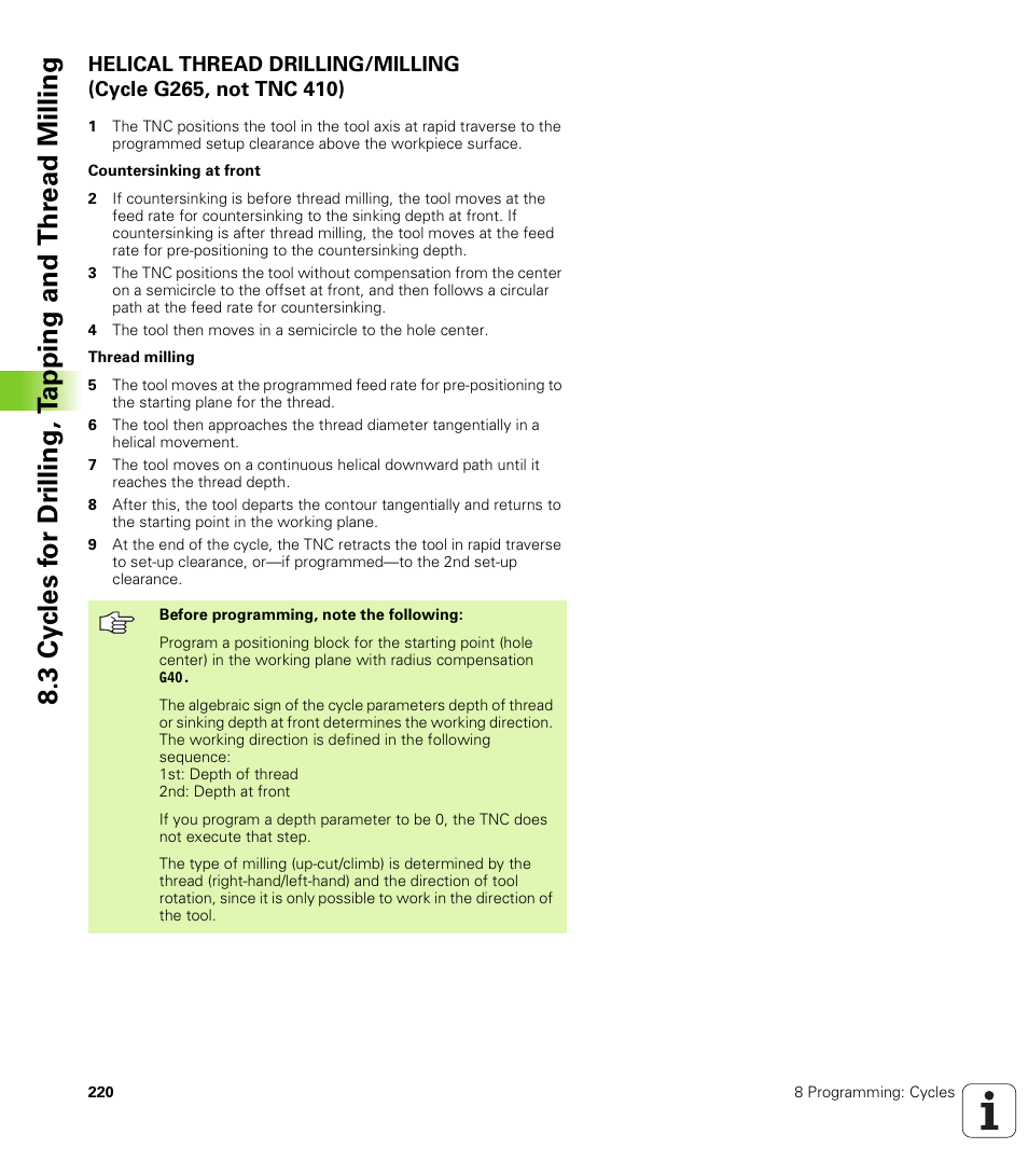 HEIDENHAIN TNC 410 ISO Programming User Manual | Page 246 / 489