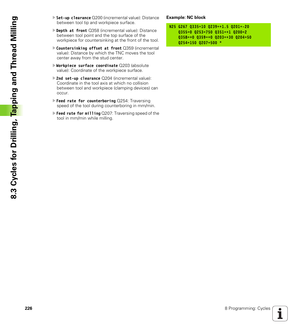 HEIDENHAIN TNC 410 ISO Programming User Manual | Page 252 / 489