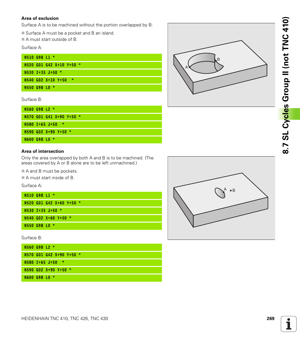 HEIDENHAIN TNC 410 ISO Programming User Manual | Page 295 / 489